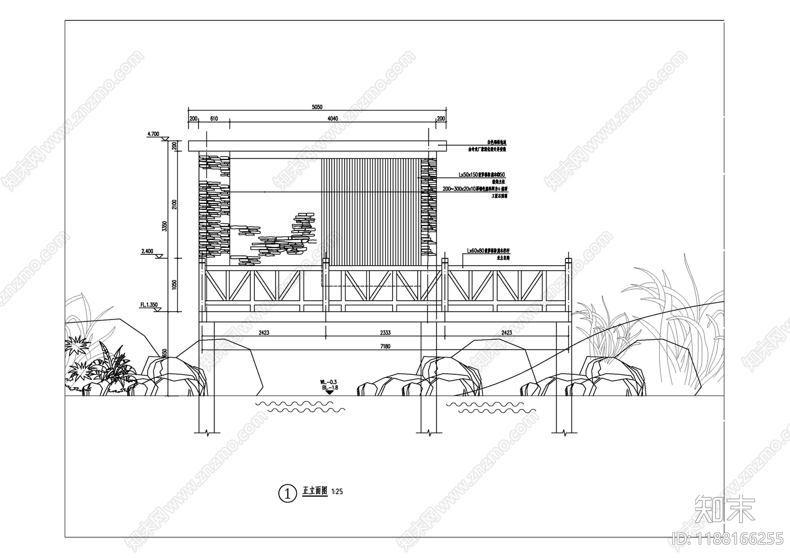 现代其他景观cad施工图下载【ID:1188166255】