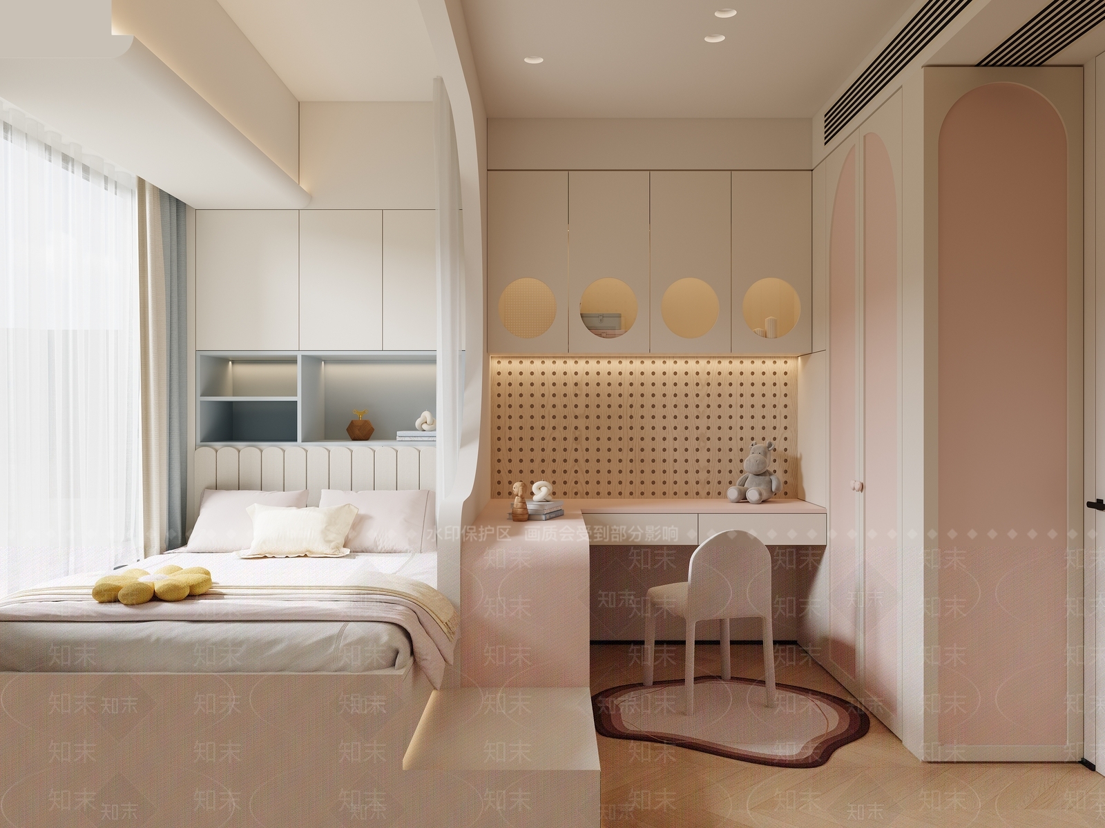 现代女孩房3D模型下载【ID:1215052791】
