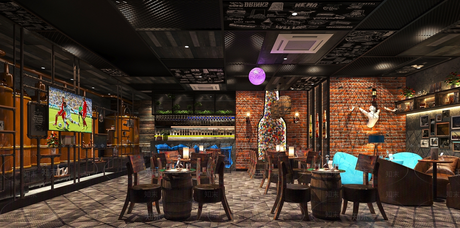 现代工业酒吧3D模型下载【ID:1188166023】