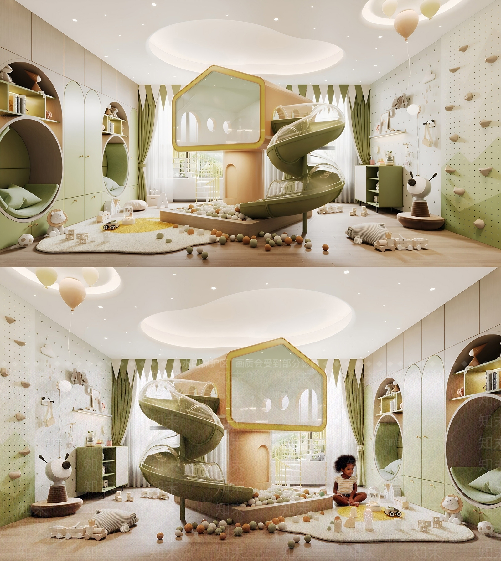 现代儿童玩具房SU模型下载【ID:1188171264】