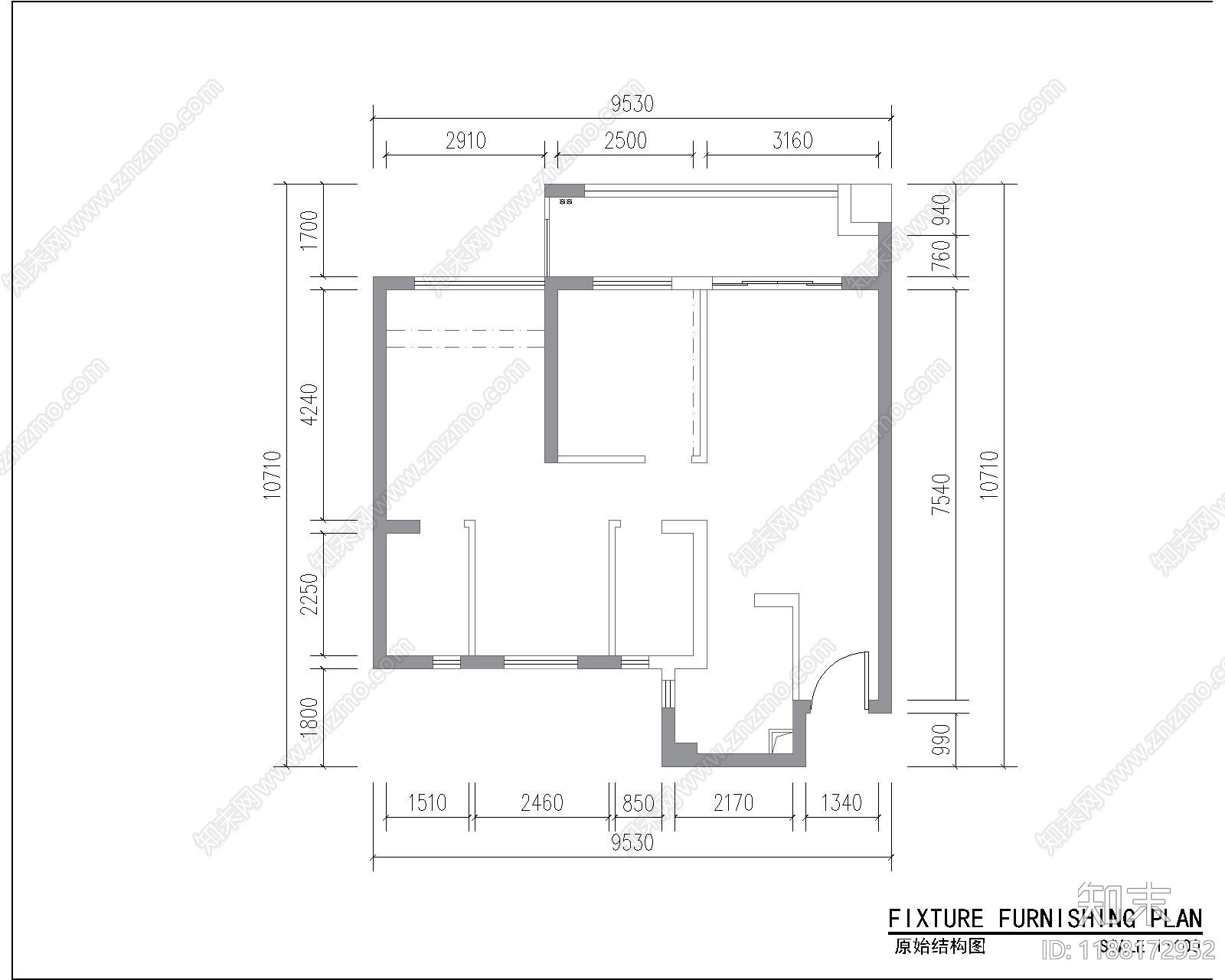 现代住宅楼建筑施工图下载【ID:1188172952】