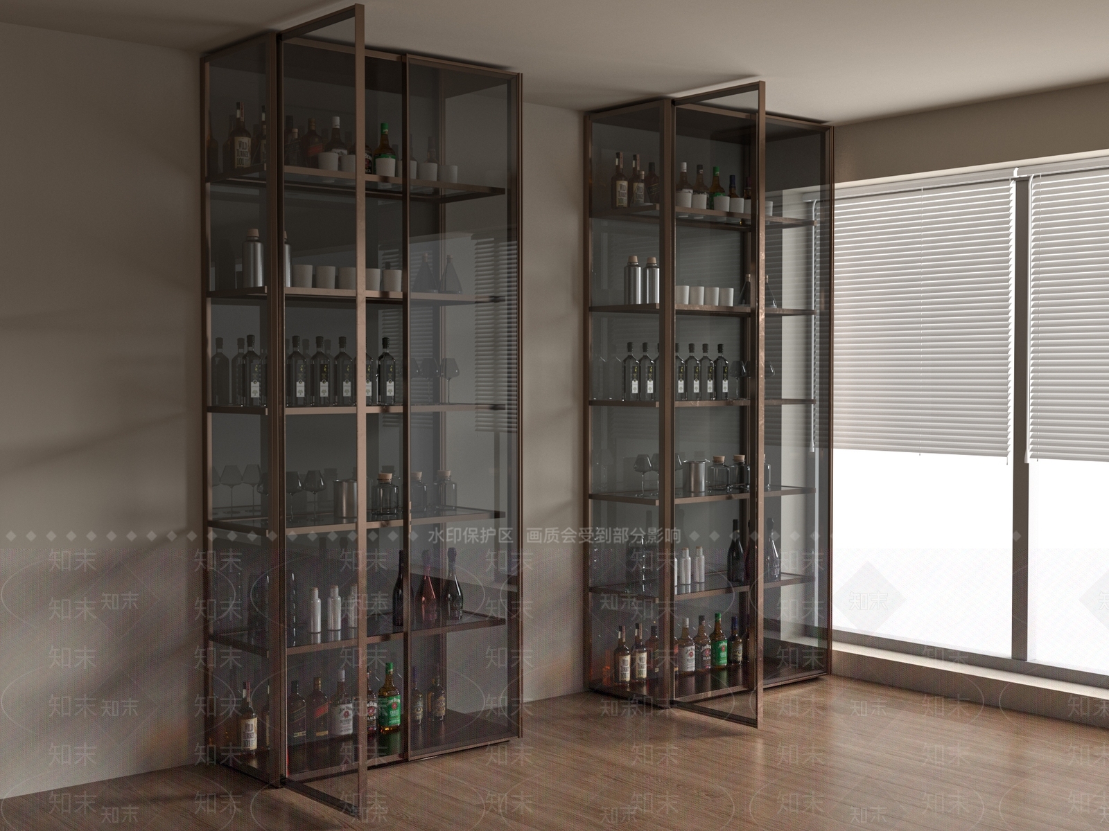 酒柜3D模型下载【ID:1188173352】