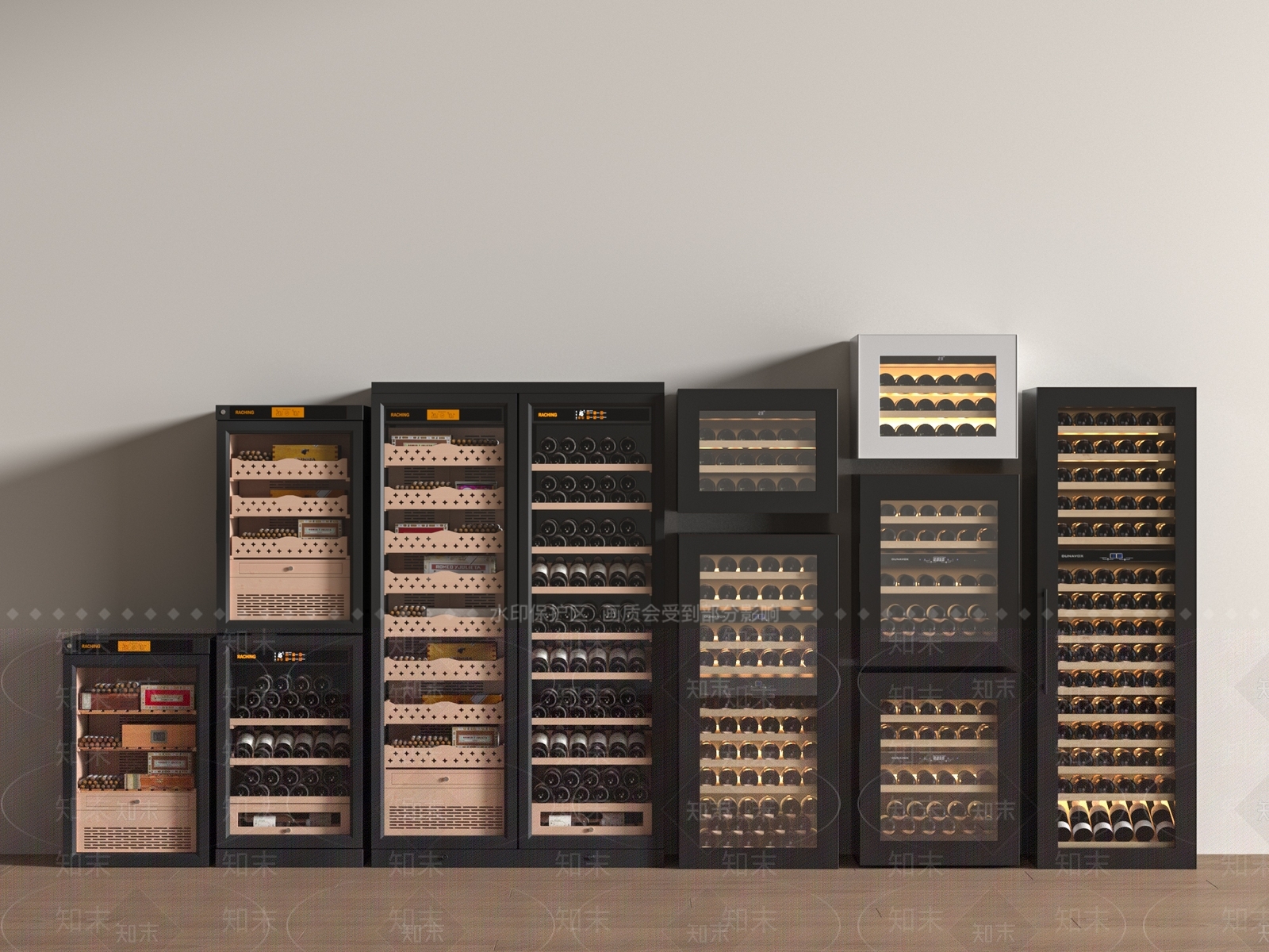 现代酒柜3D模型下载【ID:1188173449】