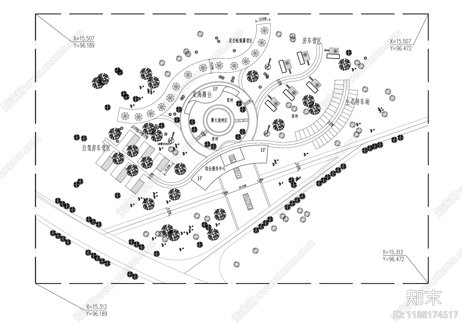 现代其他景观cad施工图下载【ID:1188174517】