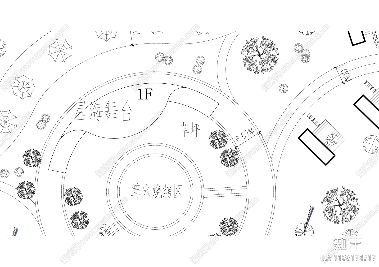现代其他景观cad施工图下载【ID:1188174517】