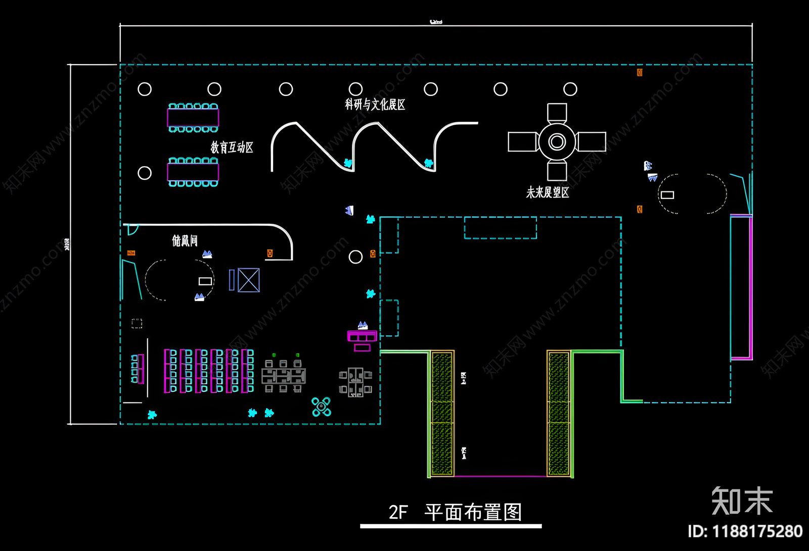 现代其他文化空间cad施工图下载【ID:1188175280】