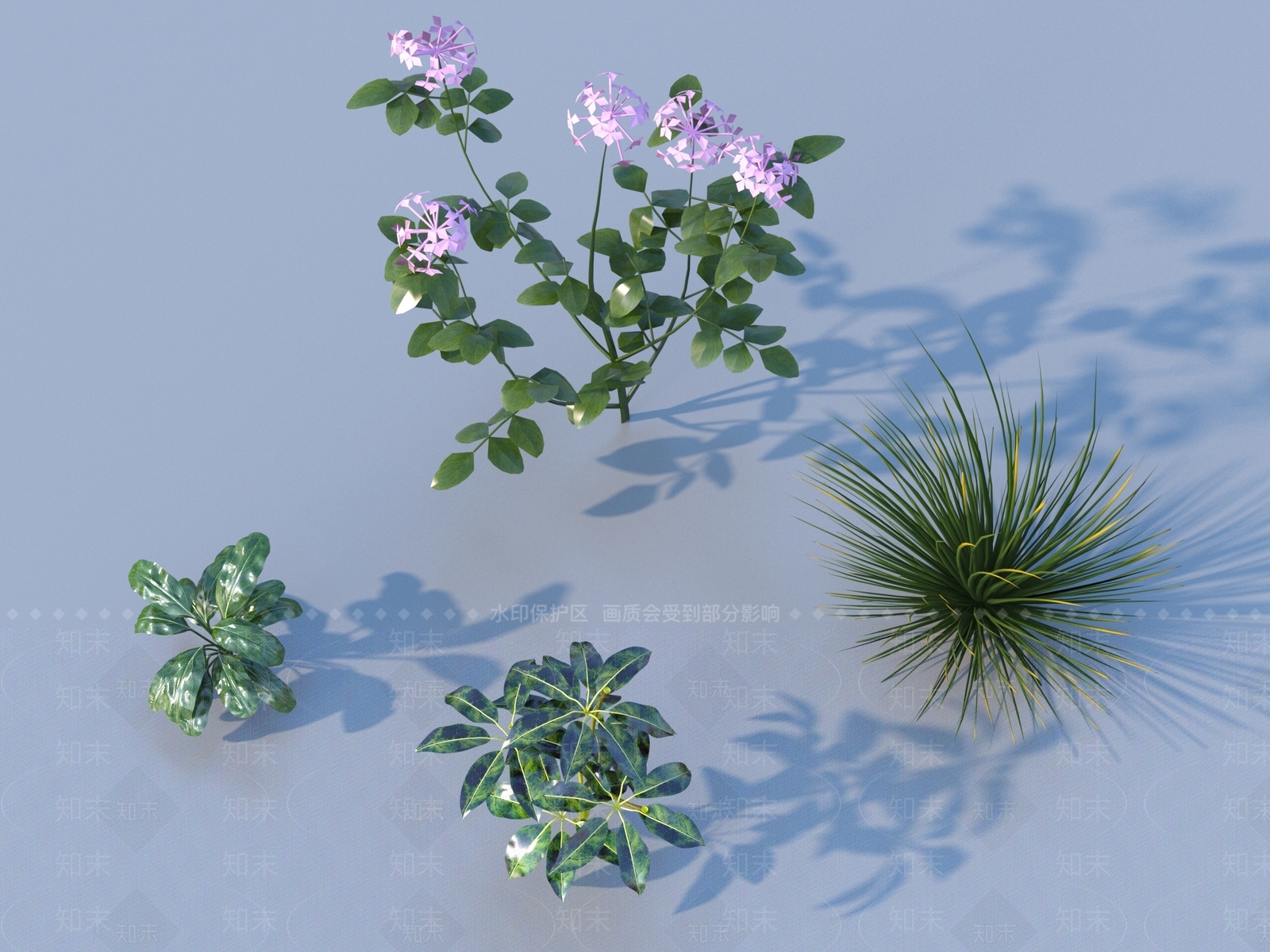 花草组合3D模型下载【ID:1188183538】