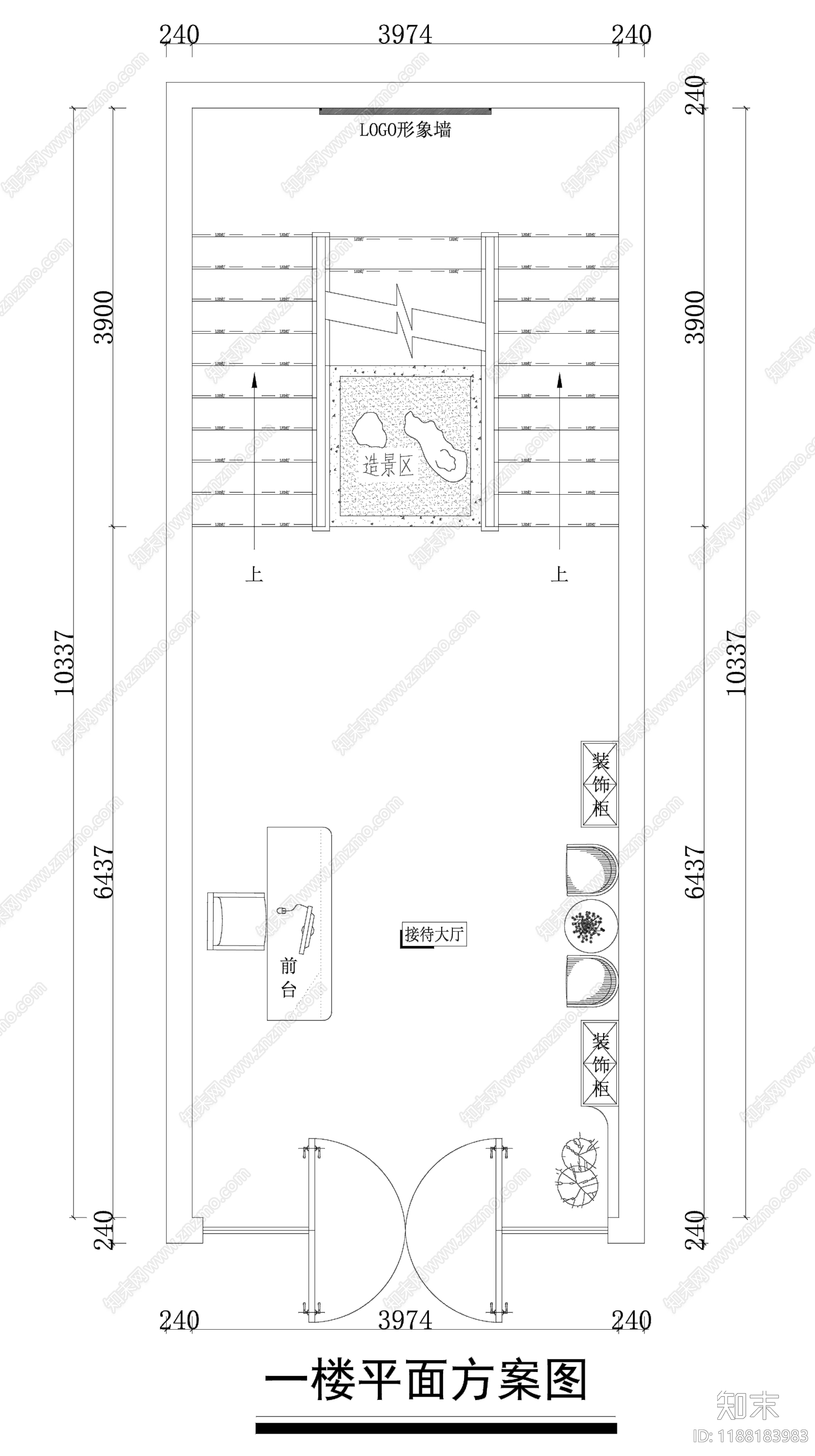 现代意式整体办公空间cad施工图下载【ID:1188183983】