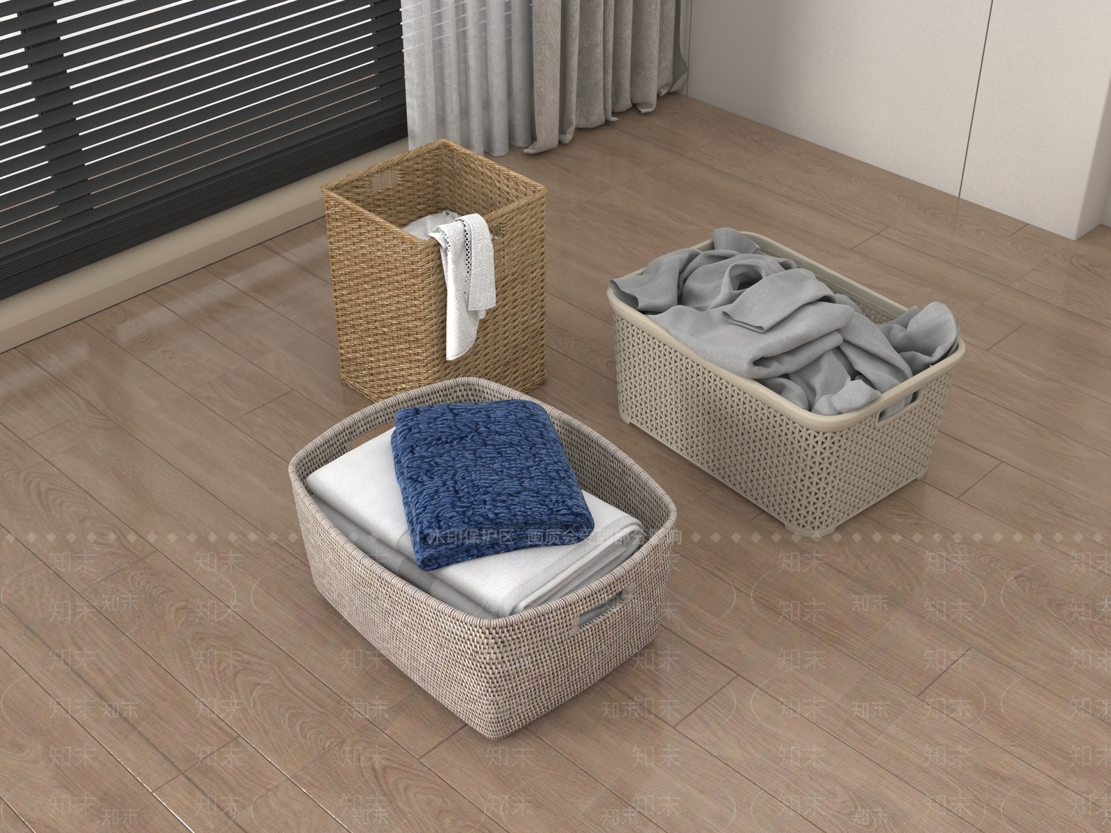 洗浴用品3D模型下载【ID:1188189203】