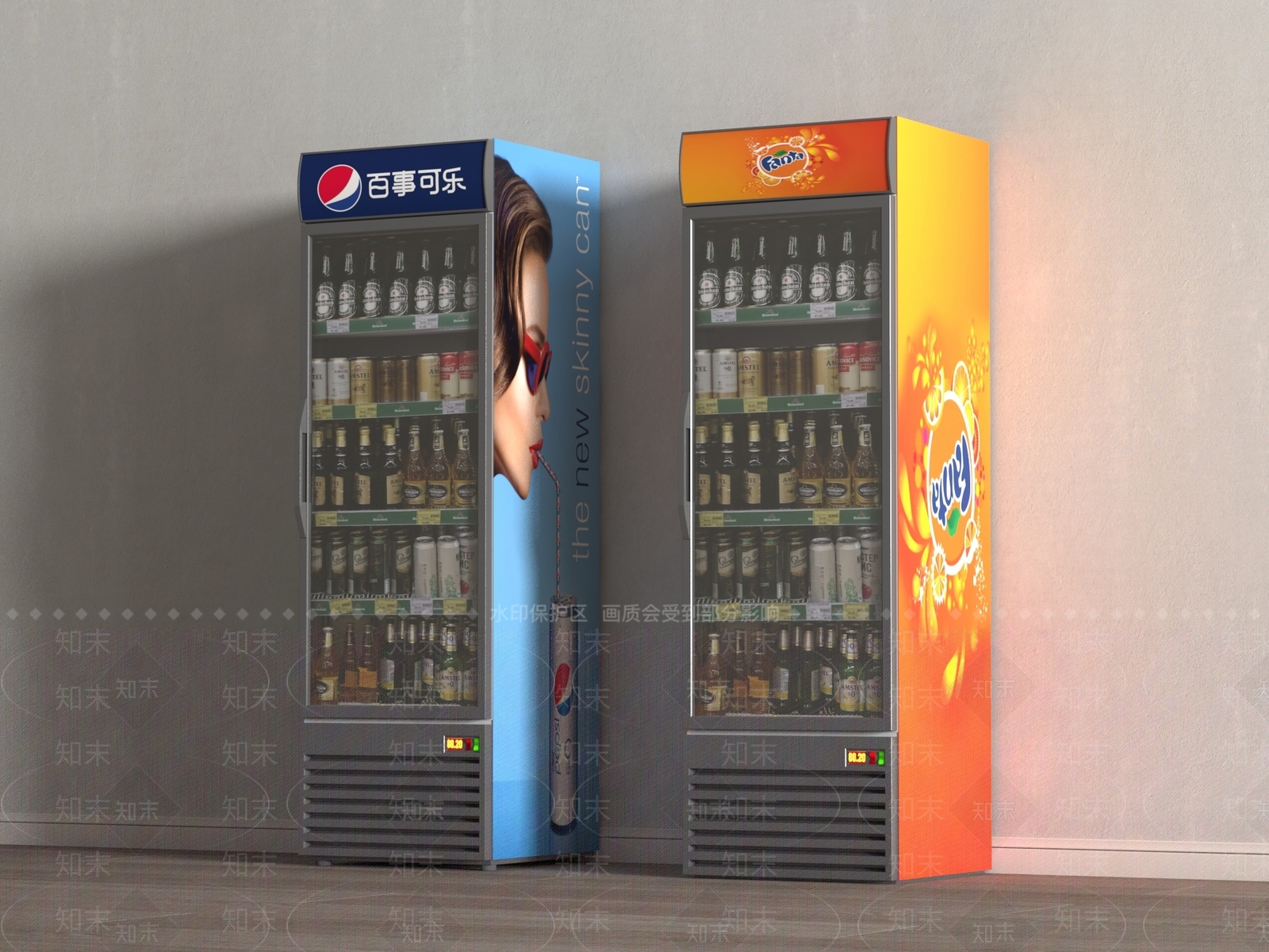 冰柜SU模型下载【ID:1188191743】