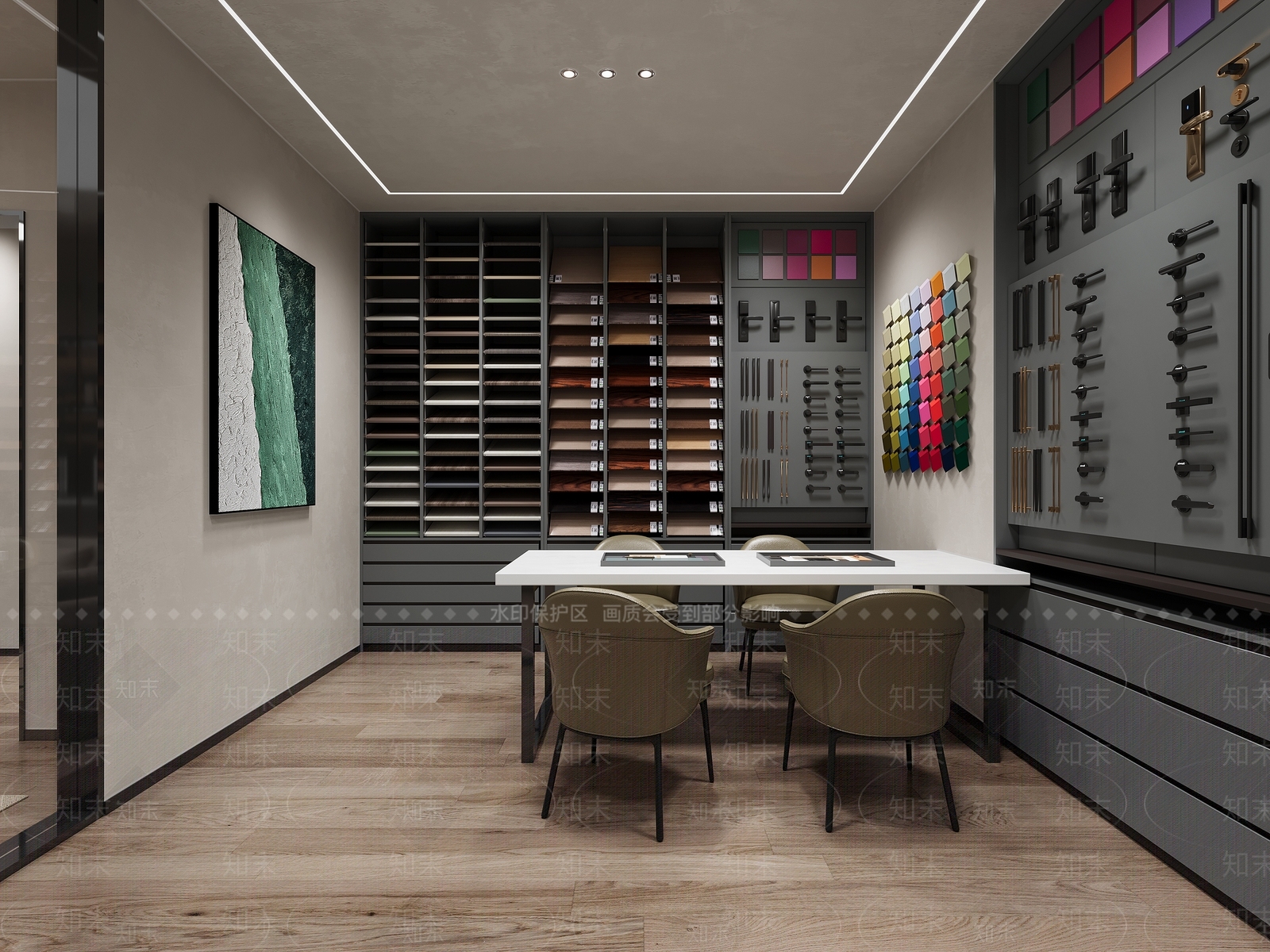 现代家具展厅3D模型下载【ID:1188201737】