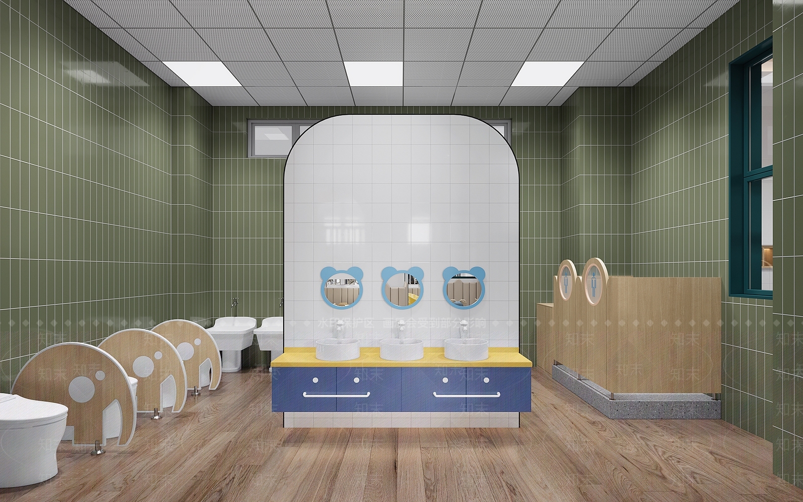 公共卫生间3D模型下载【ID:1188205306】