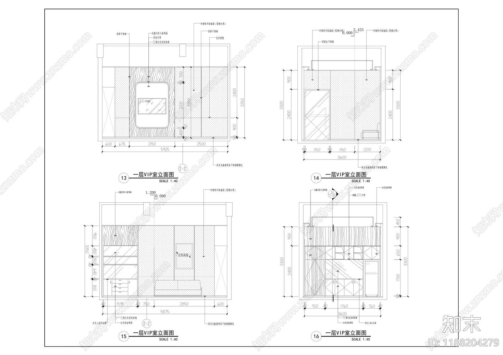现代开放办公室cad施工图下载【ID:1188204279】