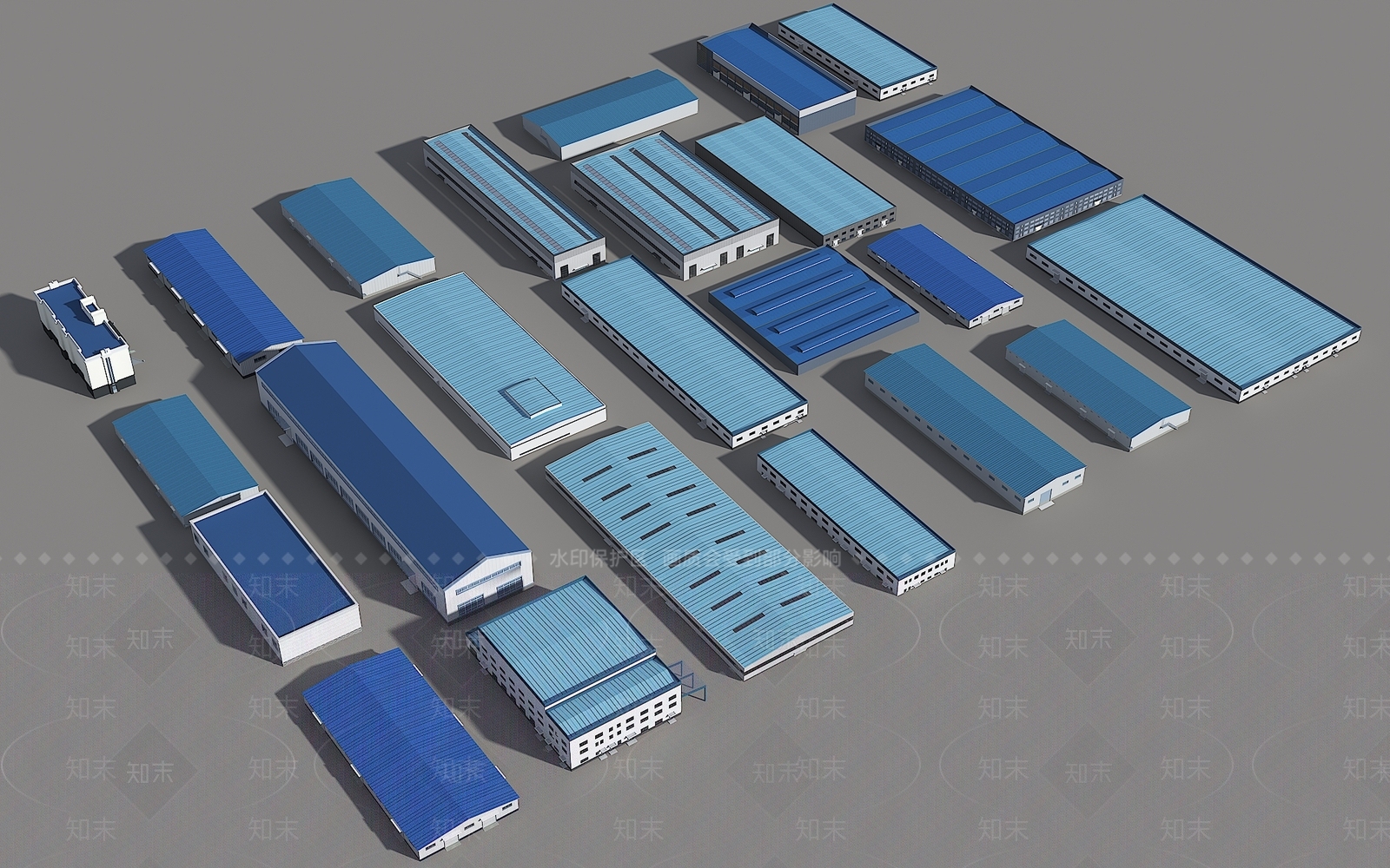 现代厂房3D模型下载【ID:1188204600】