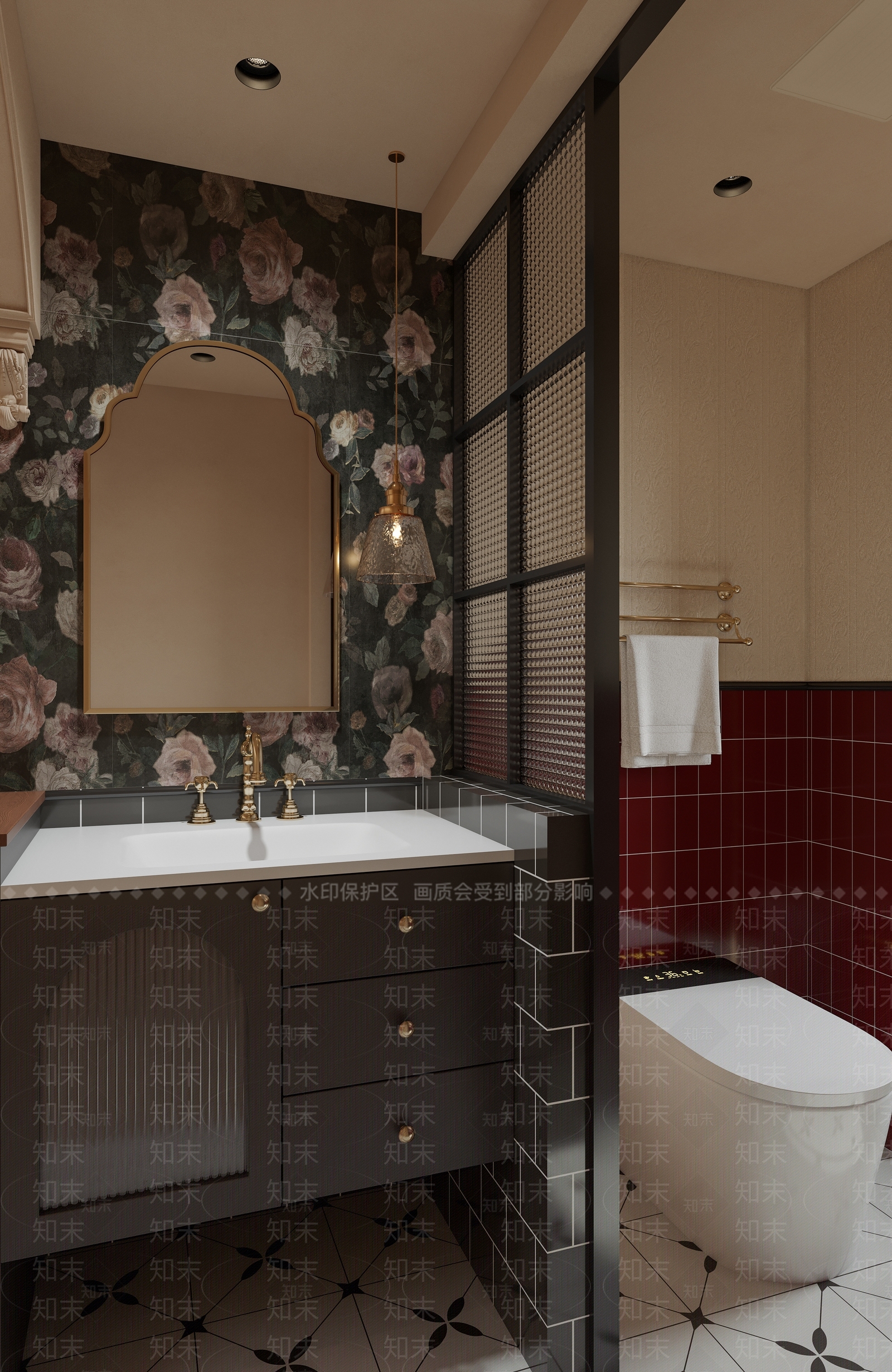 美式复古卫生间3D模型下载【ID:1188208830】