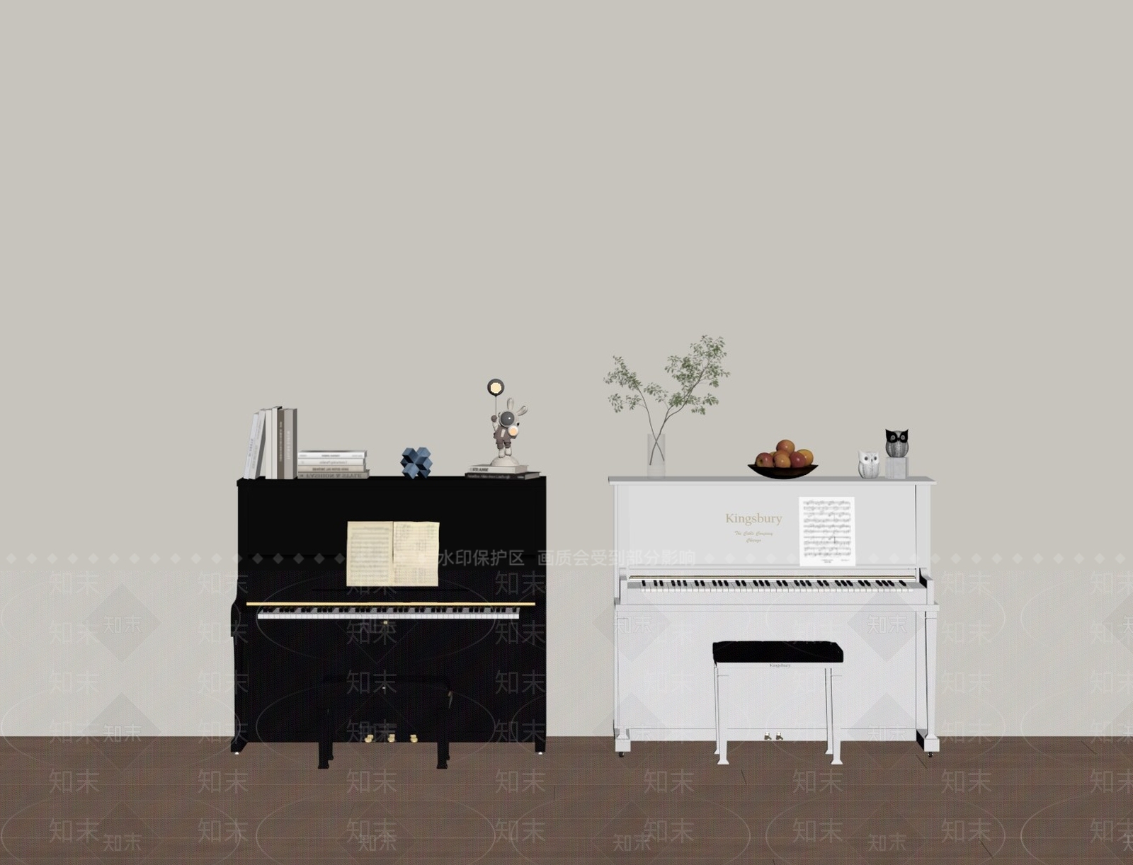 乐器SU模型下载【ID:1188209379】