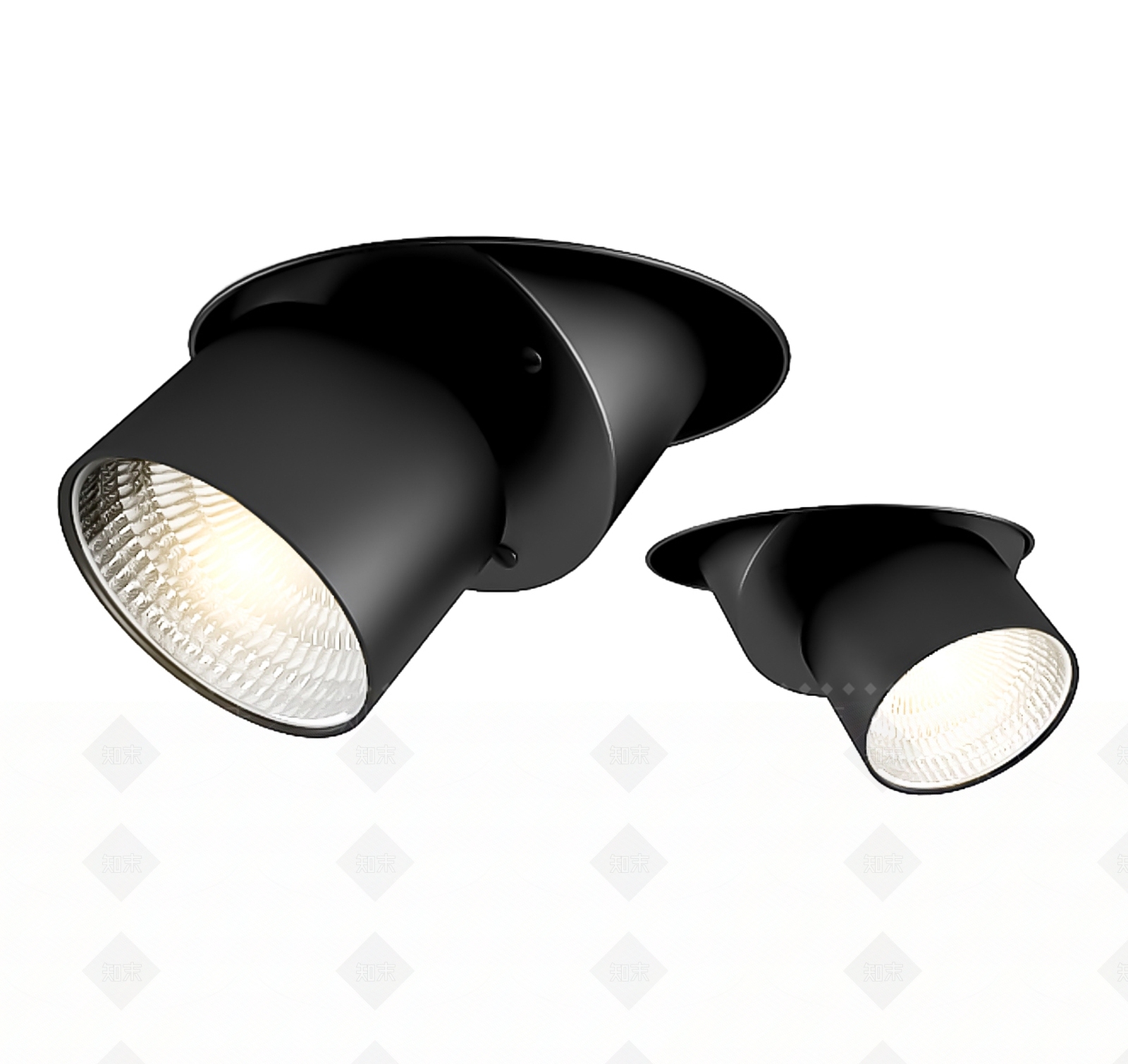现代极简射灯3D模型下载【ID:1188210152】