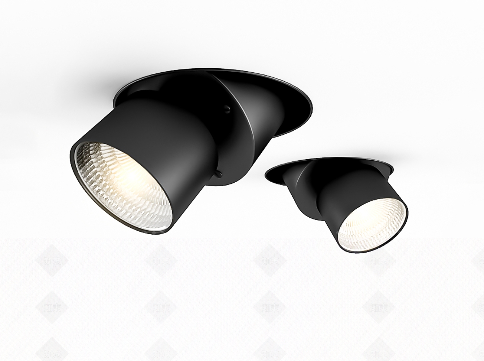 现代极简射灯3D模型下载【ID:1188210152】