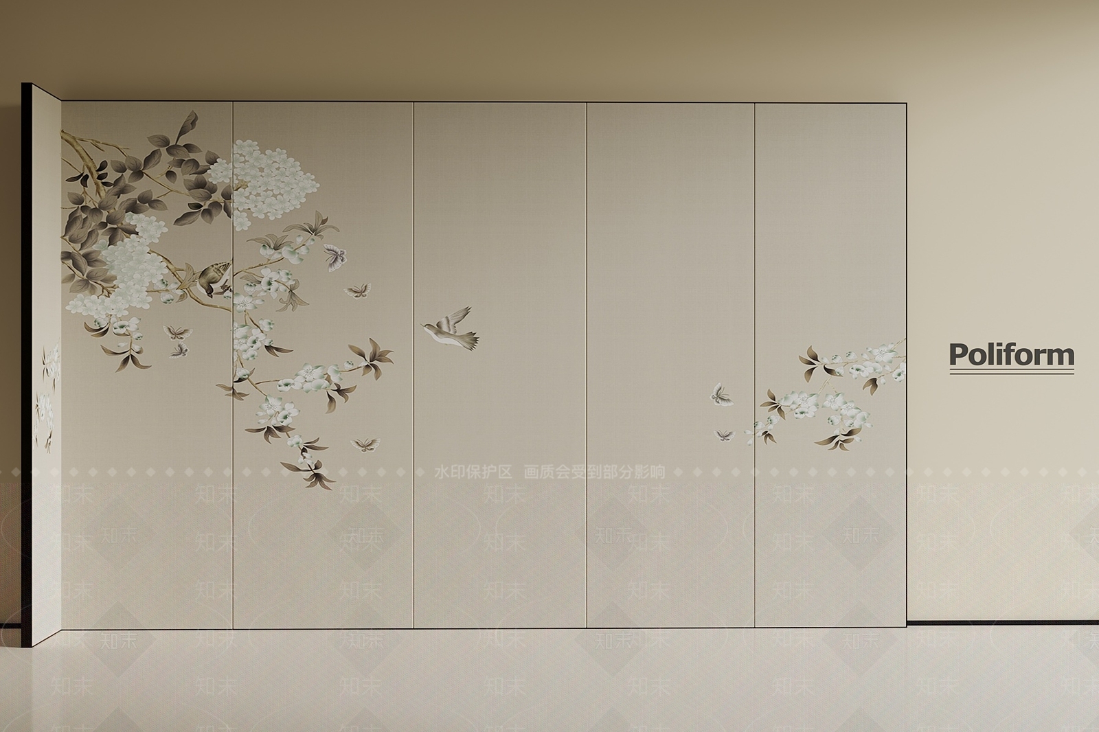 新中式屏风SU模型下载【ID:1188215334】