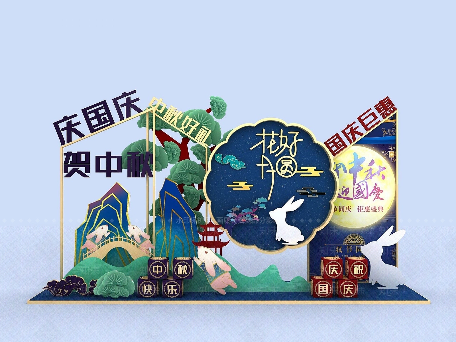 现代妆台妆凳3D模型下载【ID:1188215941】