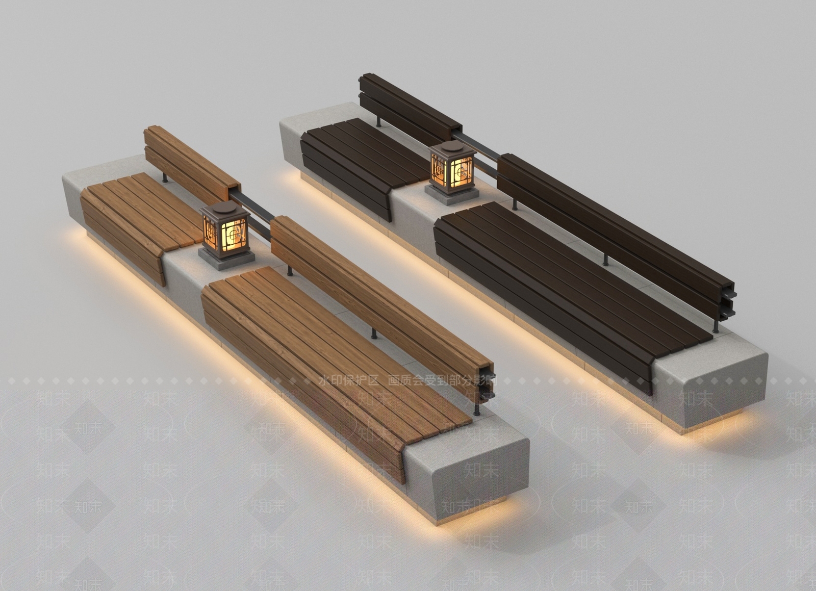现代景观座椅3D模型下载【ID:1188221439】