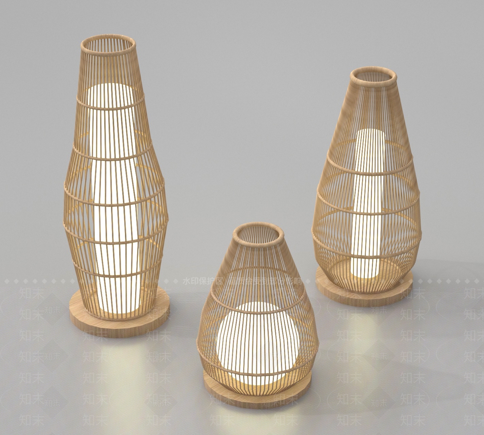 现代路灯SU模型下载【ID:1188223186】