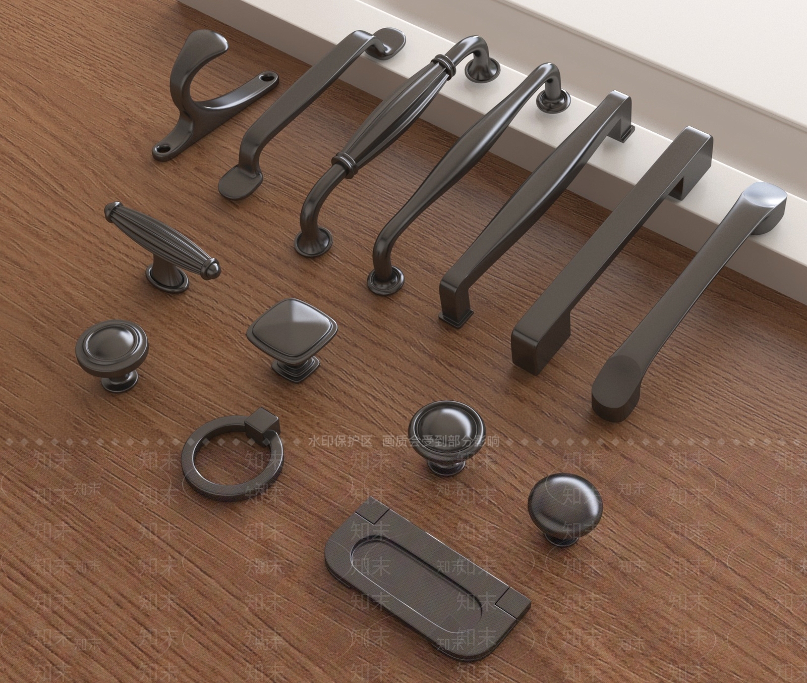 现代拉手3D模型下载【ID:1188223940】