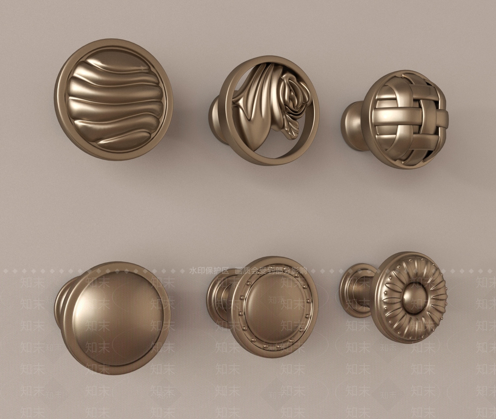 欧式拉手SU模型下载【ID:1188224226】