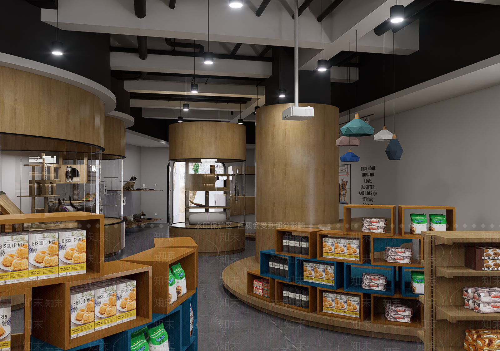 现代简约宠物店SU模型下载【ID:1188230048】