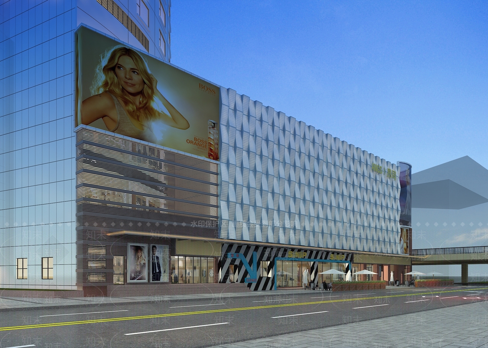 现代办公楼3D模型下载【ID:1188231299】