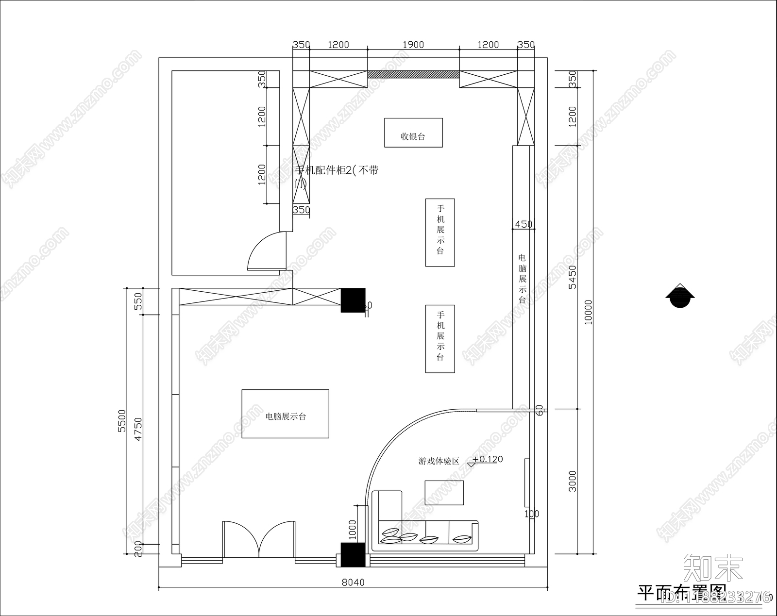 现代其他商业空间cad施工图下载【ID:1188233276】