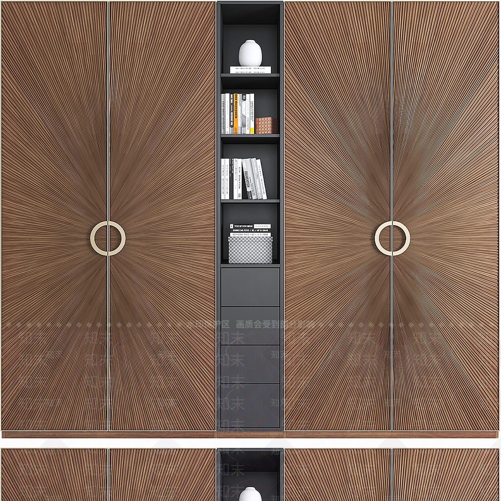 新中式轻奢衣柜3D模型下载【ID:1188234922】