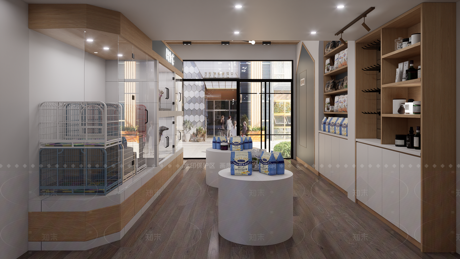 现代简约宠物店SU模型下载【ID:1188235096】