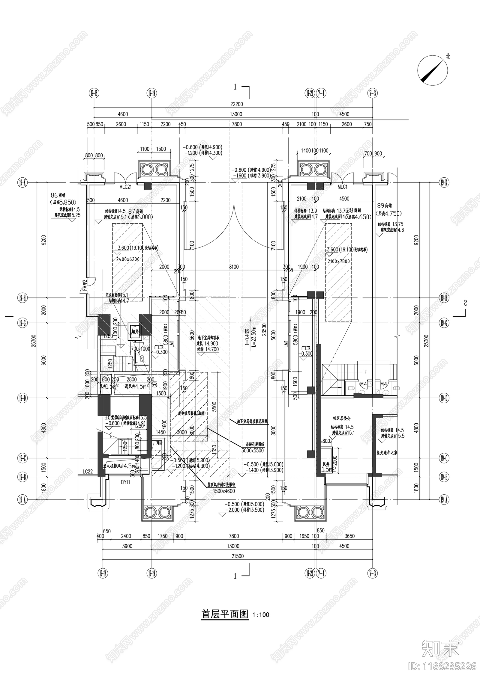 欧式其他商业建筑cad施工图下载【ID:1188235226】
