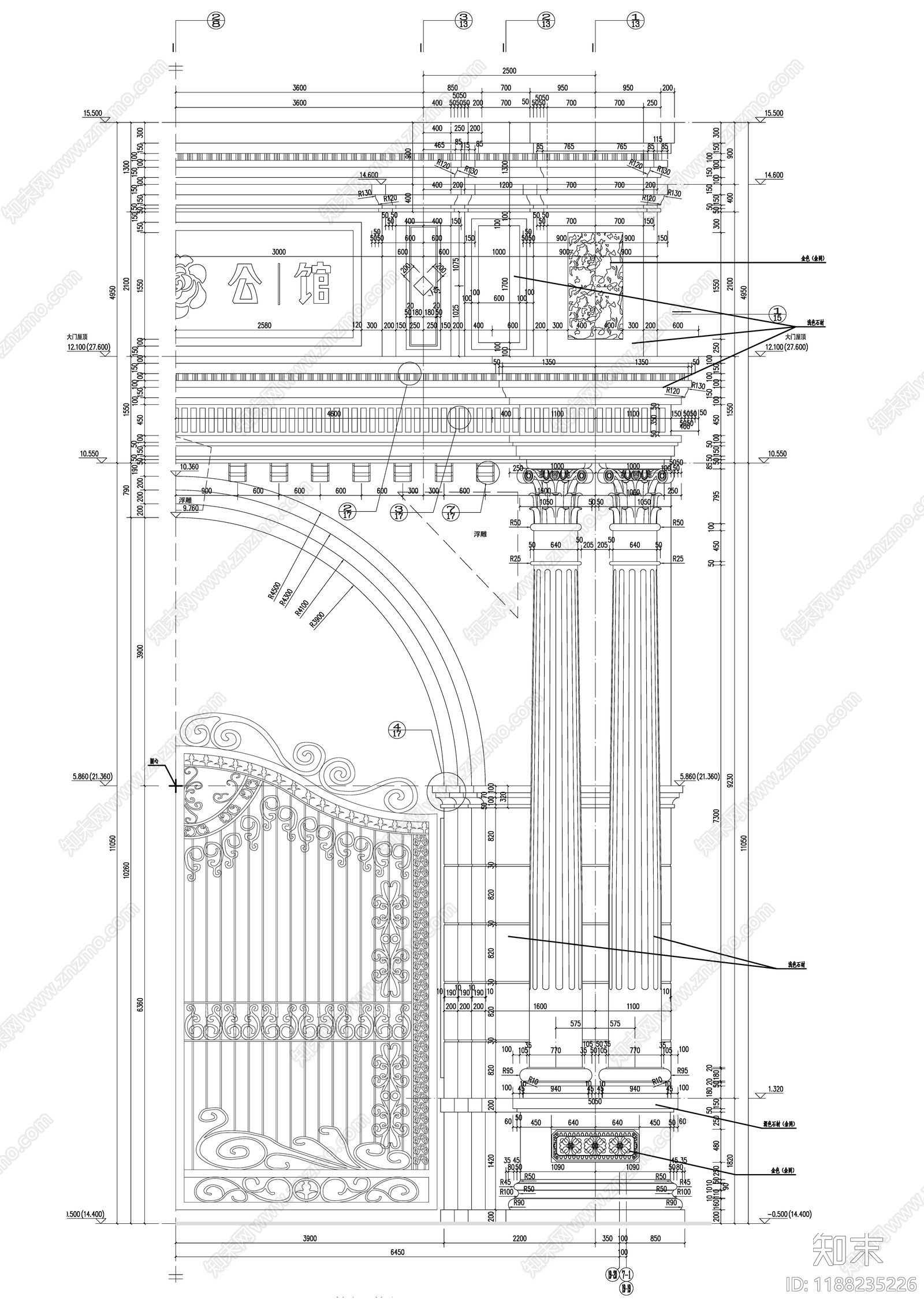 欧式其他商业建筑cad施工图下载【ID:1188235226】
