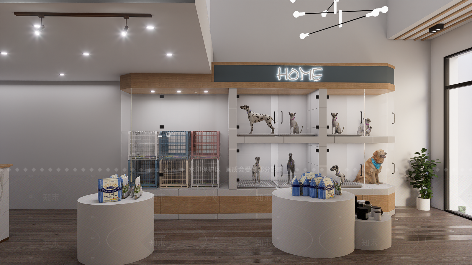 现代宠物店SU模型下载【ID:1216007783】