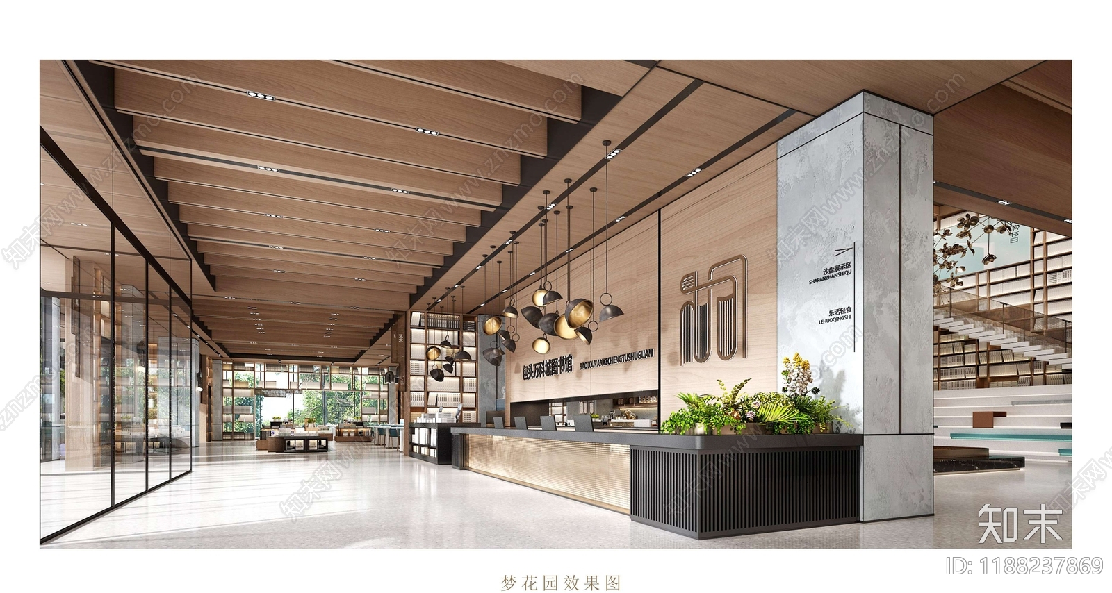现代售楼处cad施工图下载【ID:1188237869】