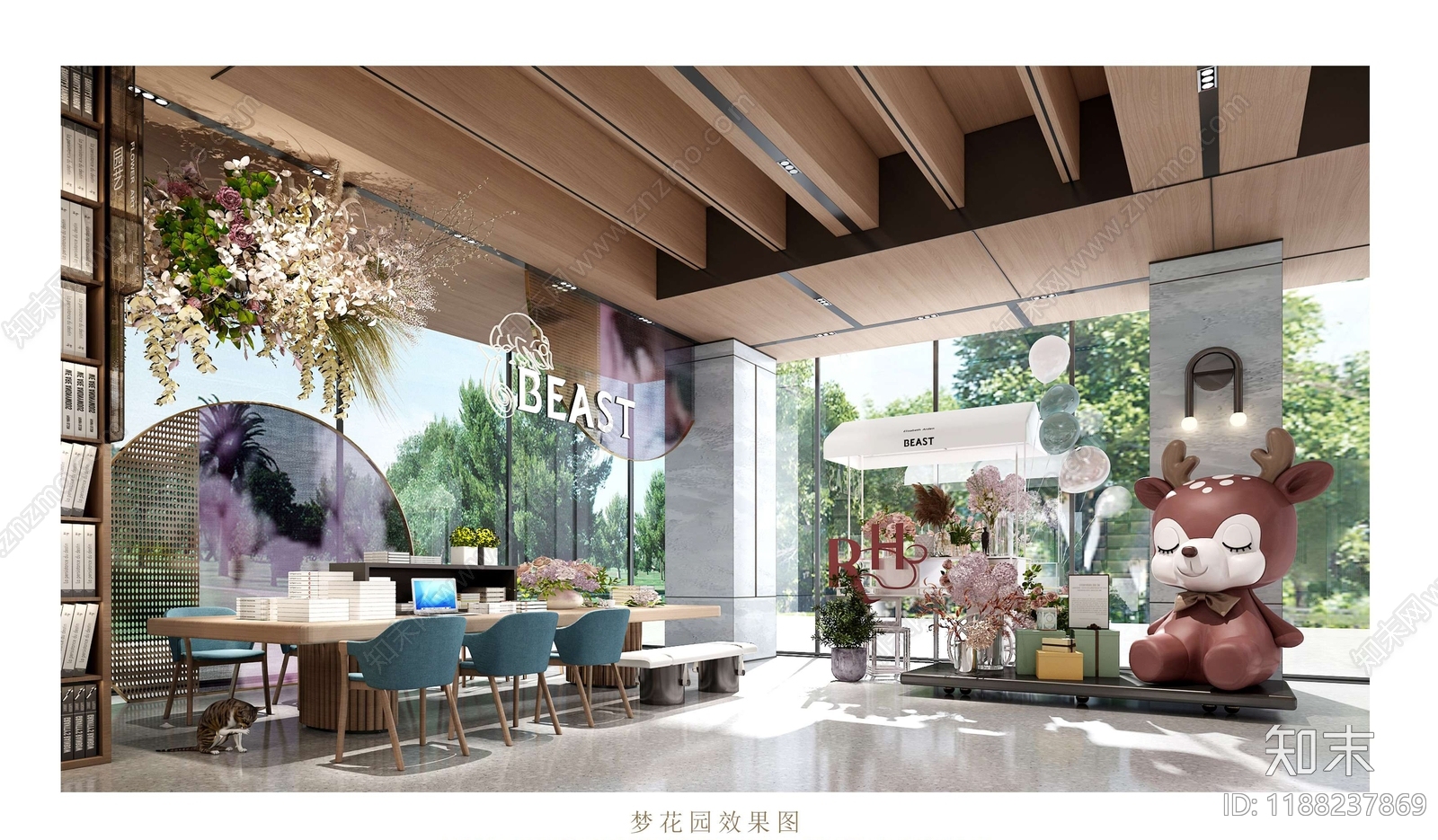 现代售楼处cad施工图下载【ID:1188237869】