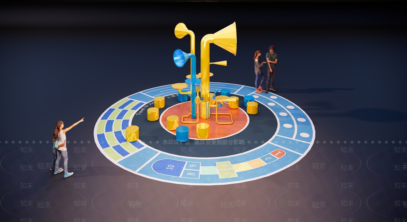 儿童器材3D模型下载【ID:1188237130】