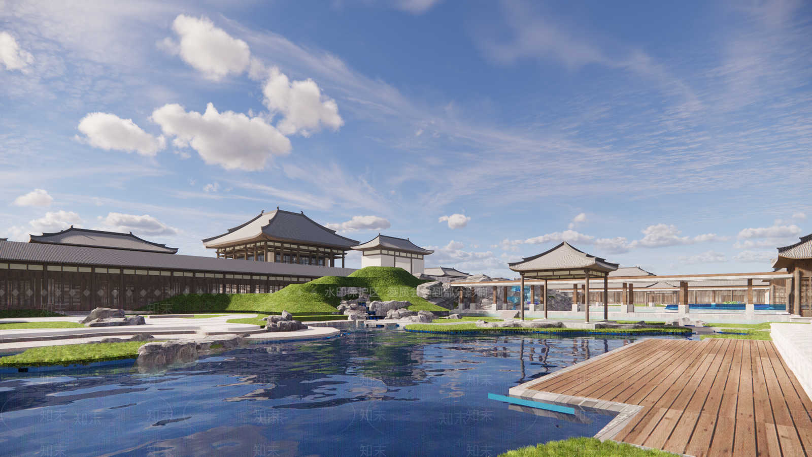 中式其他文化场馆SU模型下载【ID:1188237602】
