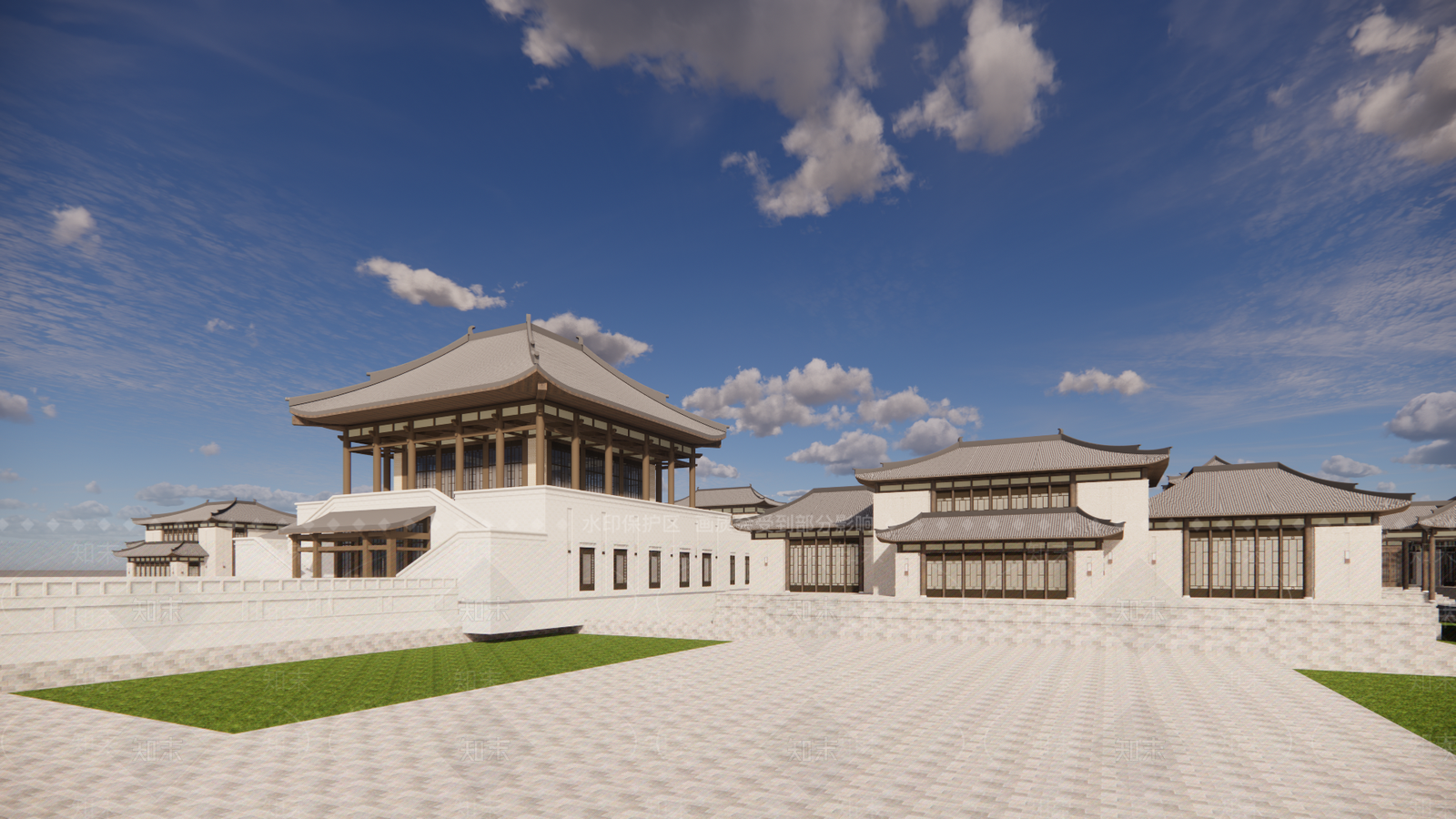 中式其他文化场馆SU模型下载【ID:1188237602】