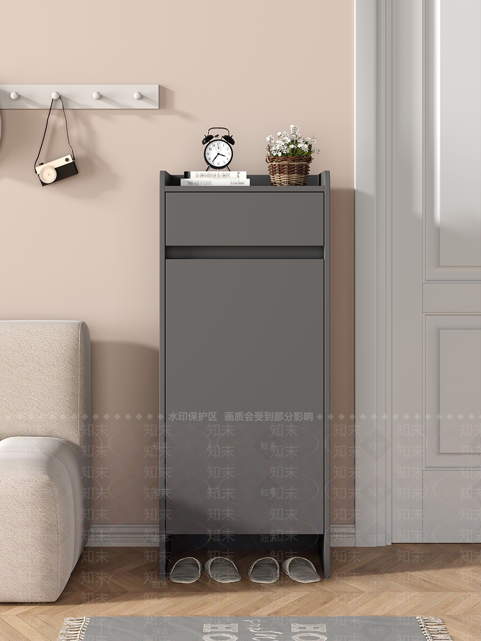 现代极简鞋柜3D模型下载【ID:1188239963】