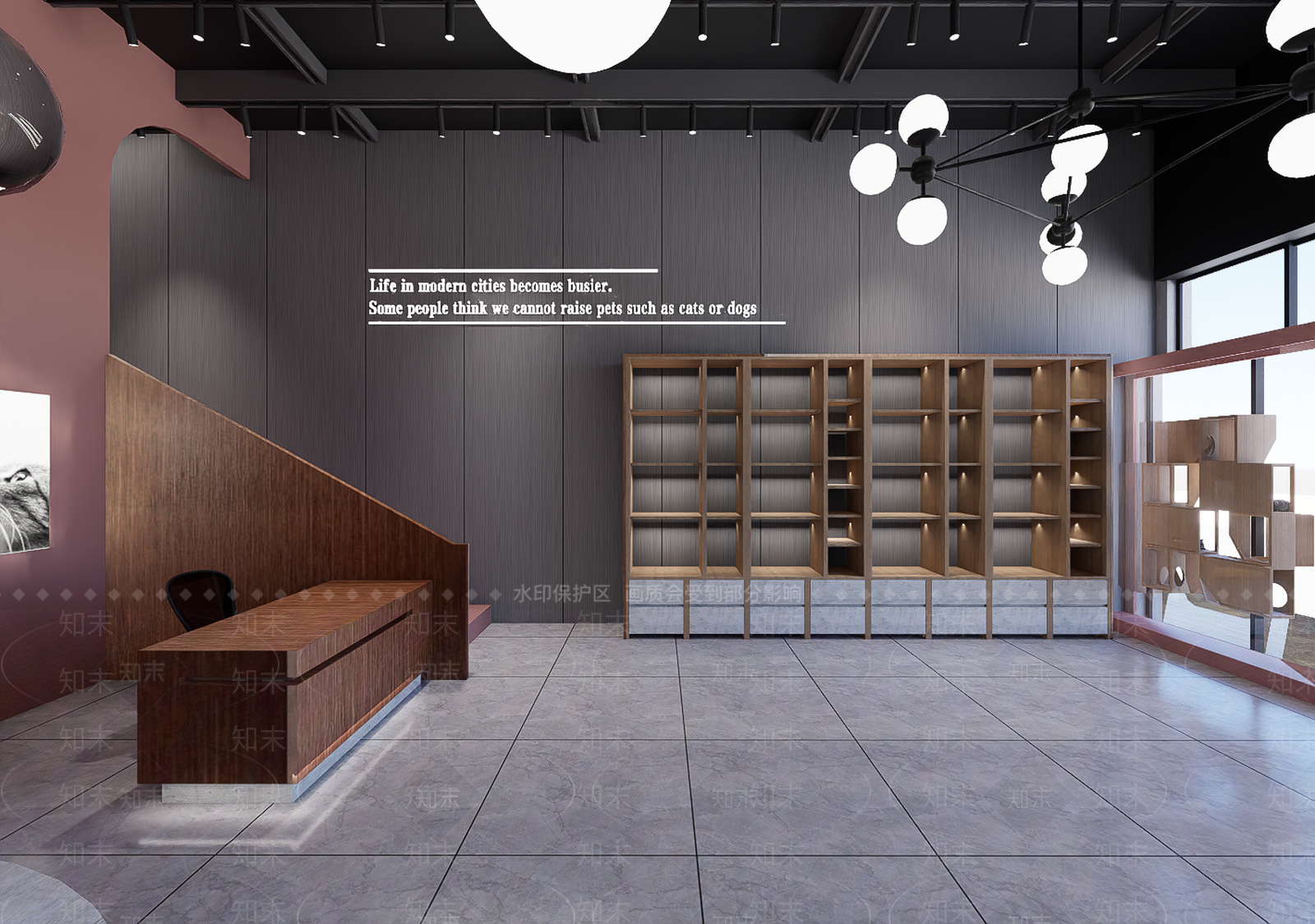 现代简约宠物店SU模型下载【ID:1188242417】