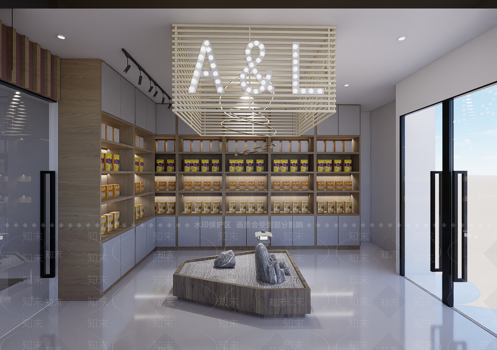 现代简约宠物店SU模型下载【ID:1188243867】