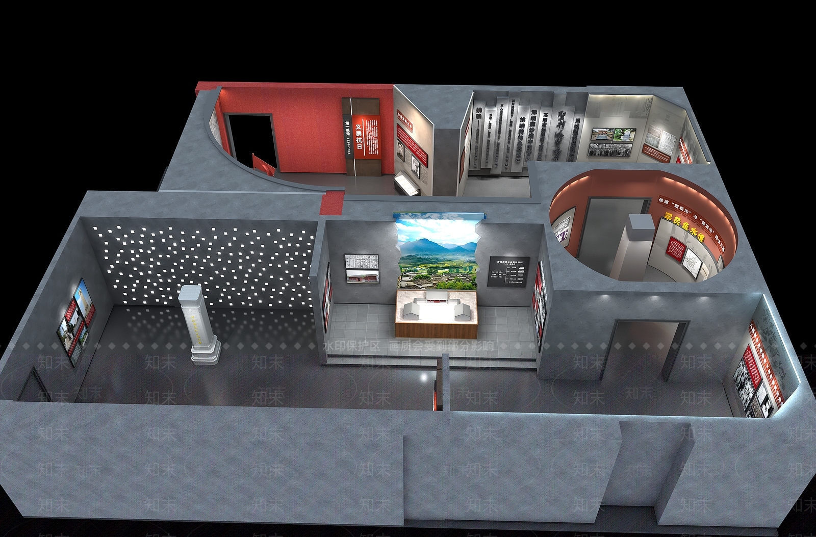 现代博物馆3D模型下载【ID:1188244356】