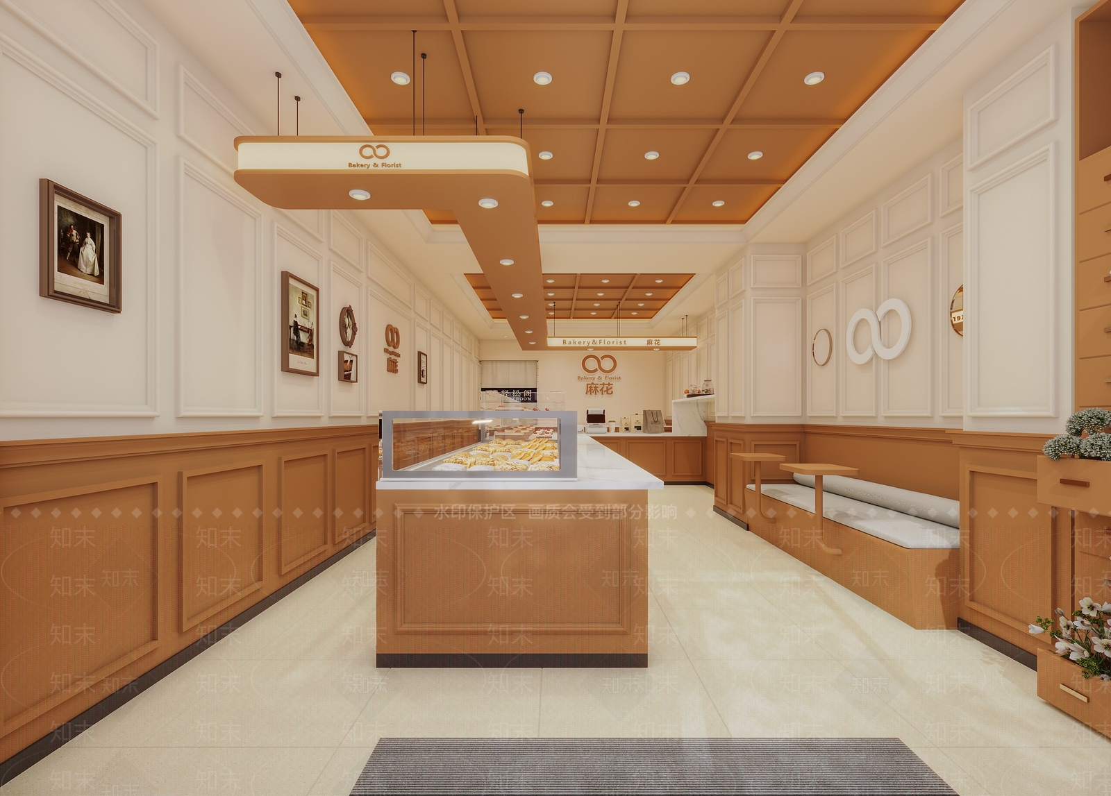 现代甜品面包店3D模型下载【ID:1188247275】