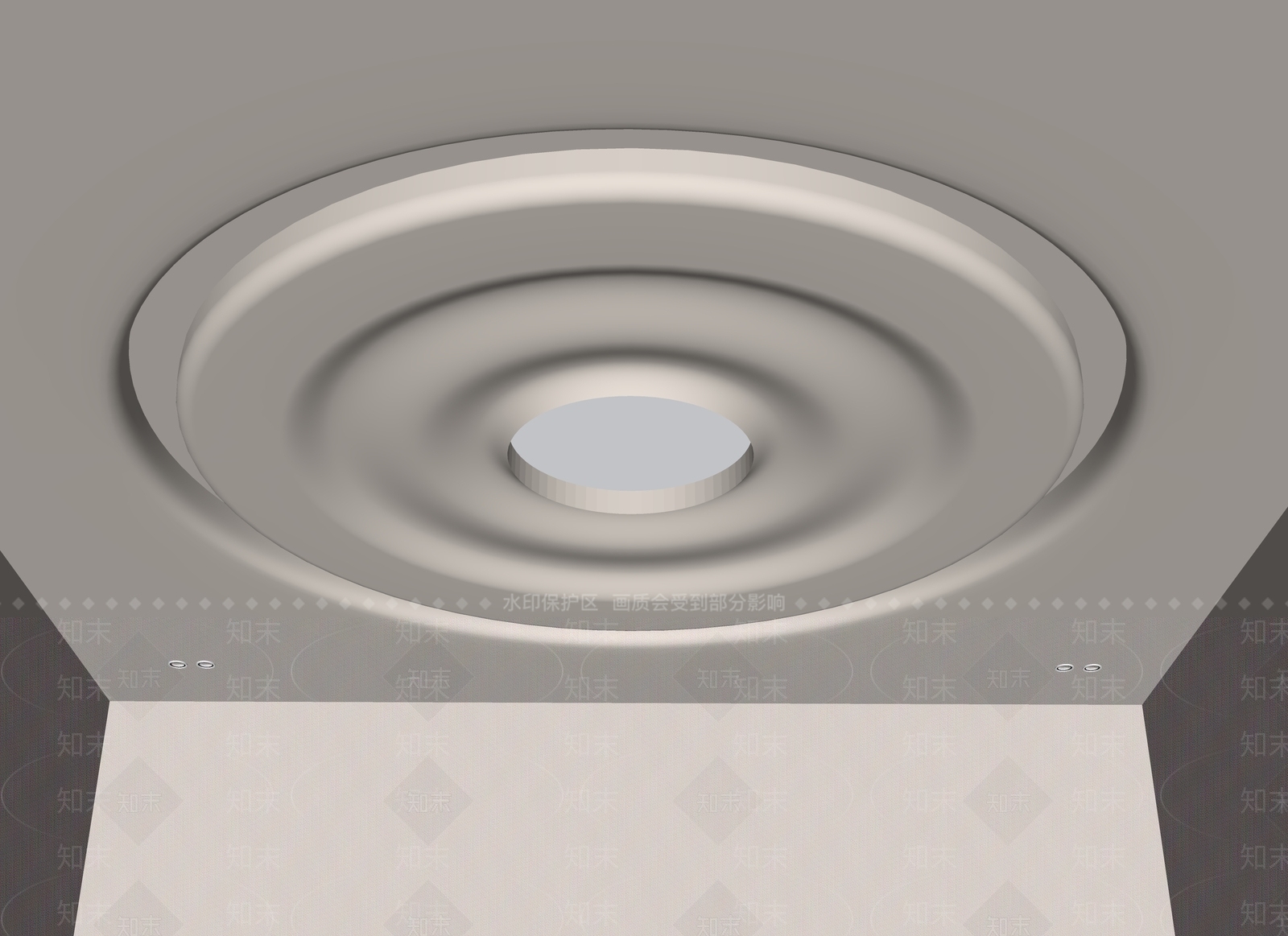 现代奶油吊顶SU模型下载【ID:1188253961】