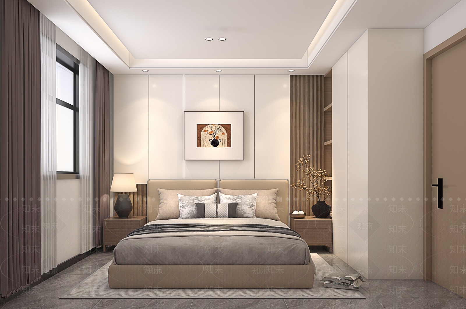 现代酒店客房3D模型下载【ID:1215054040】