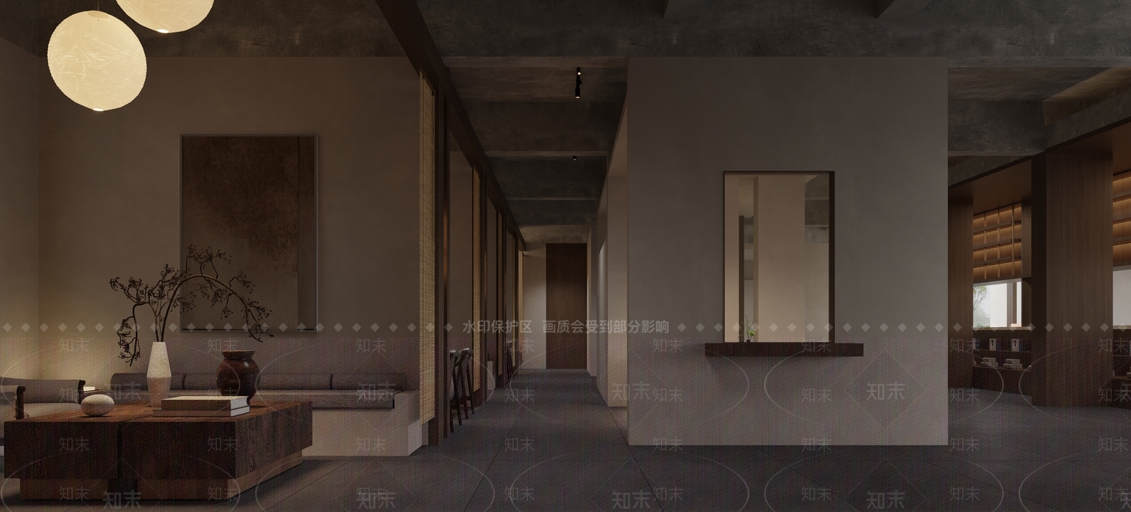 侘寂禅意茶馆3D模型下载【ID:1188264115】