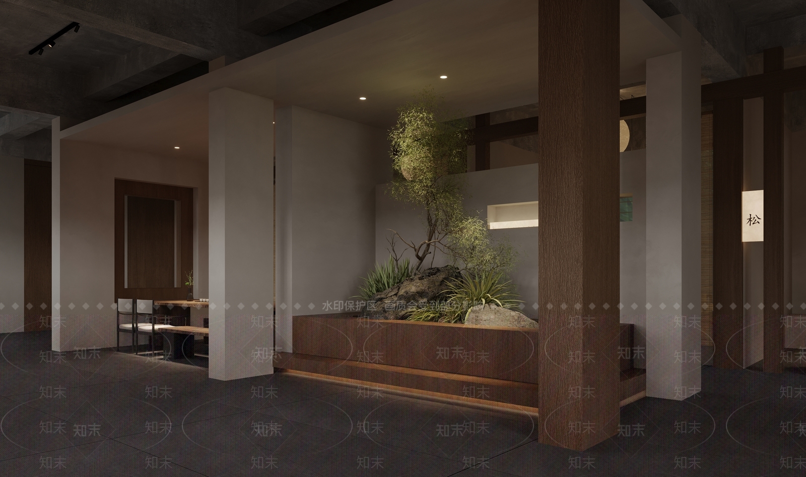 侘寂禅意茶馆3D模型下载【ID:1188264115】
